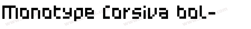 Monotype Corsiva bol字体转换
